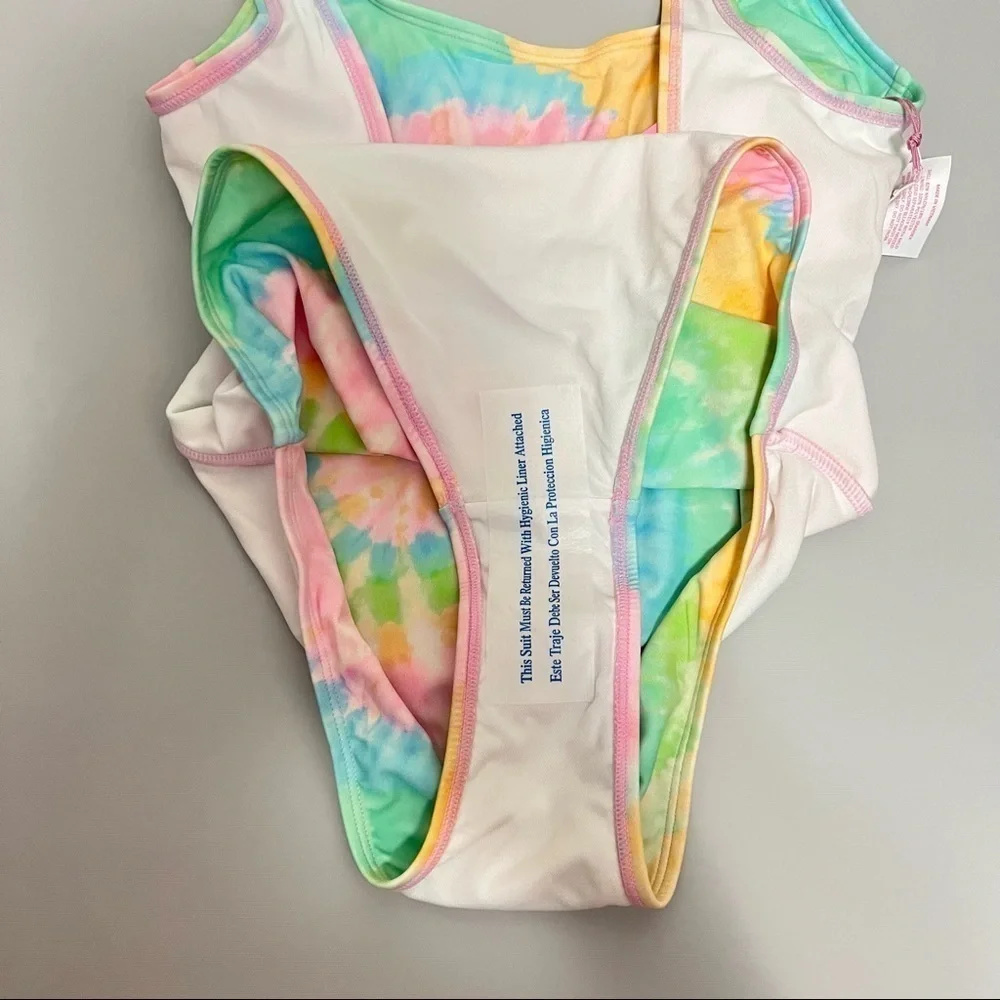 STONEY Clover Lane X Target Tie Dye Cheeky High Leg One Piece Swim Suit XXS - Picture 11 of 12